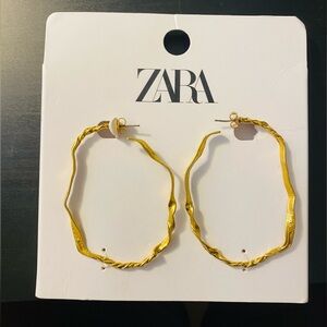 ZARA earrings. NEW IN ORIGINAL PACKAGE.